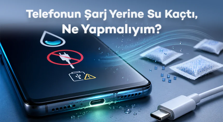 Telefonun Şarj Yerine Su Kaçtı, Ne Yapmalıyım?