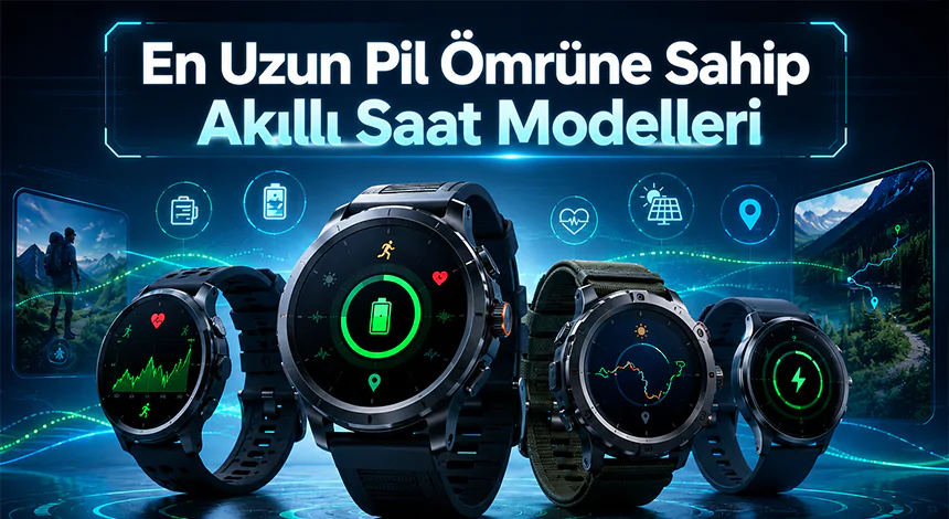 En Uzun Pil Ömrüne Sahip Akıllı Saat Modelleri