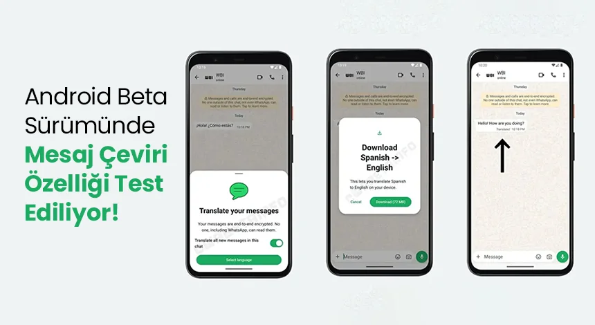 WhatsApp’ta Çok Dilli Mesajlaşma İçin Çeviri Özelliği Test Ediliyor!